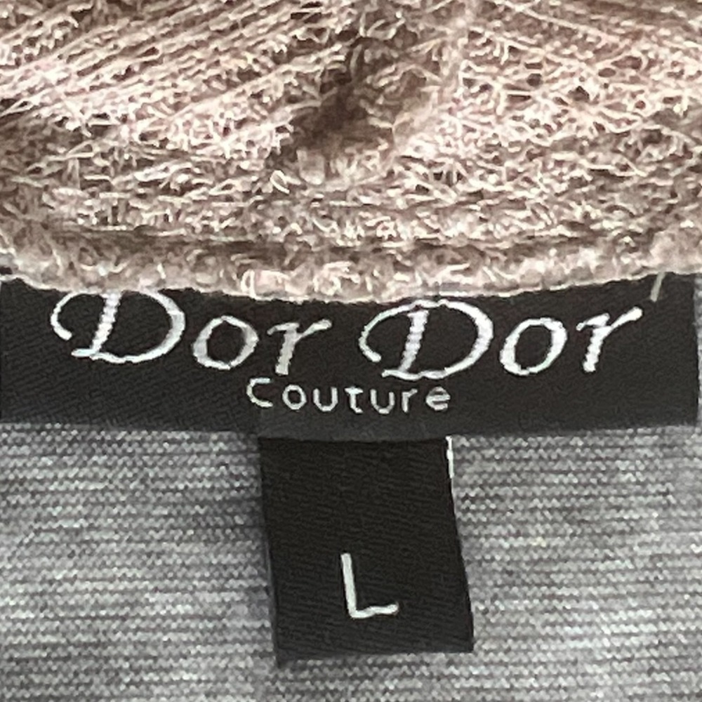 Dor Dor Couture Boho Patchwork Lace Duster Vest Open Front Long Layering‎ Large - Picture 2 of 12